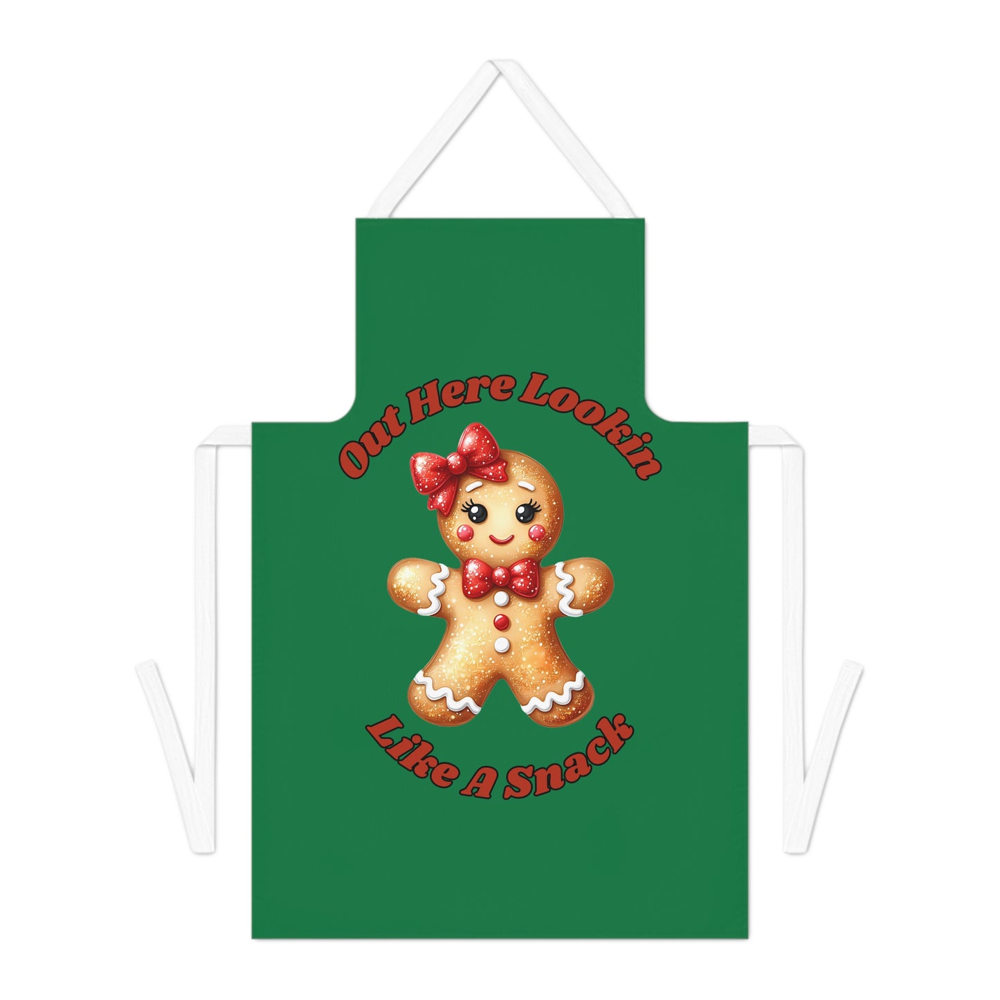 Lookin Like A Snack 2-Adult Apron (AOP) (Dk Green)