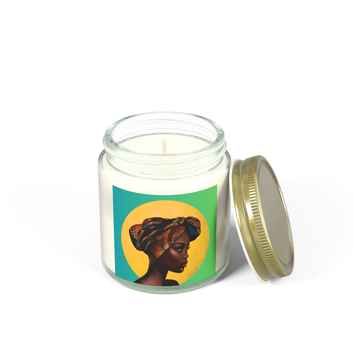 Moon-Scented Candles, Coconut Apricot Wax (4oz, 9oz)