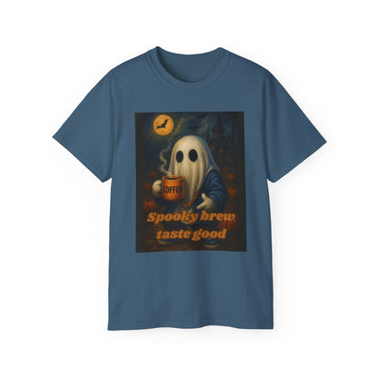 Spooky Brew Ghost T-Shirt (Haunted House)