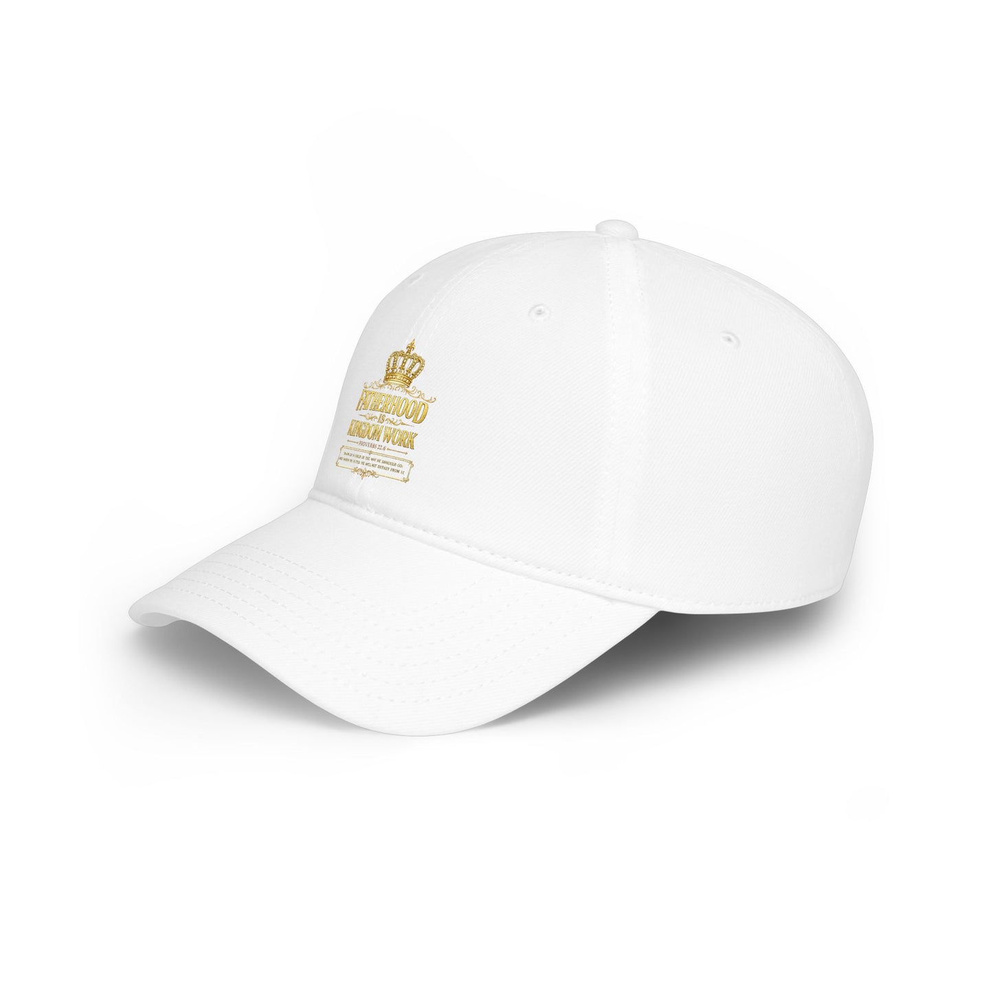 Fatherhood Kingdom Work Low Profile Baseball Cap — Crown Dad Hat