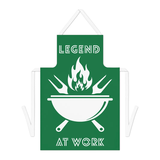 Legend at Work Apron Dark Green-White