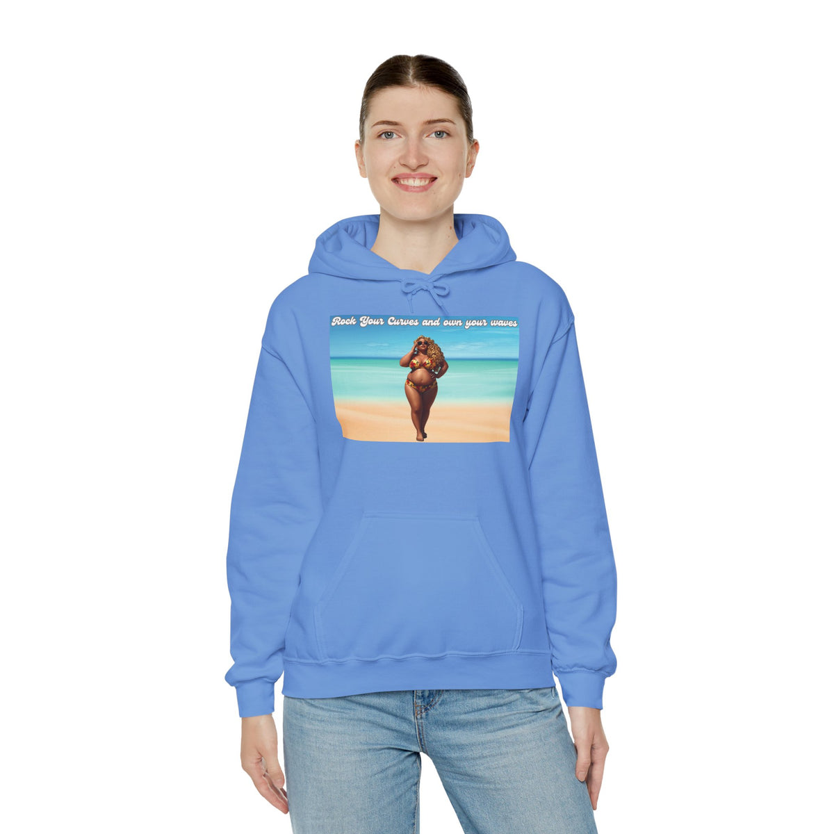 Rock Your Curves and Own Your Waves Hooded Sweatshirt
