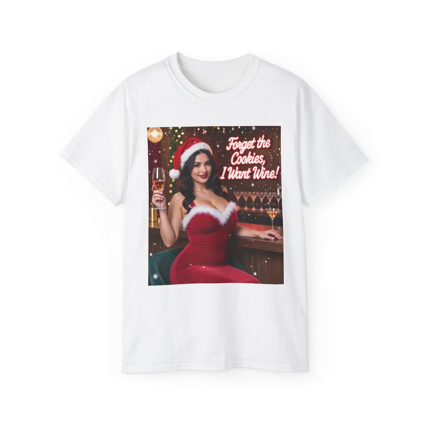 Ms Claus wine T-shirt