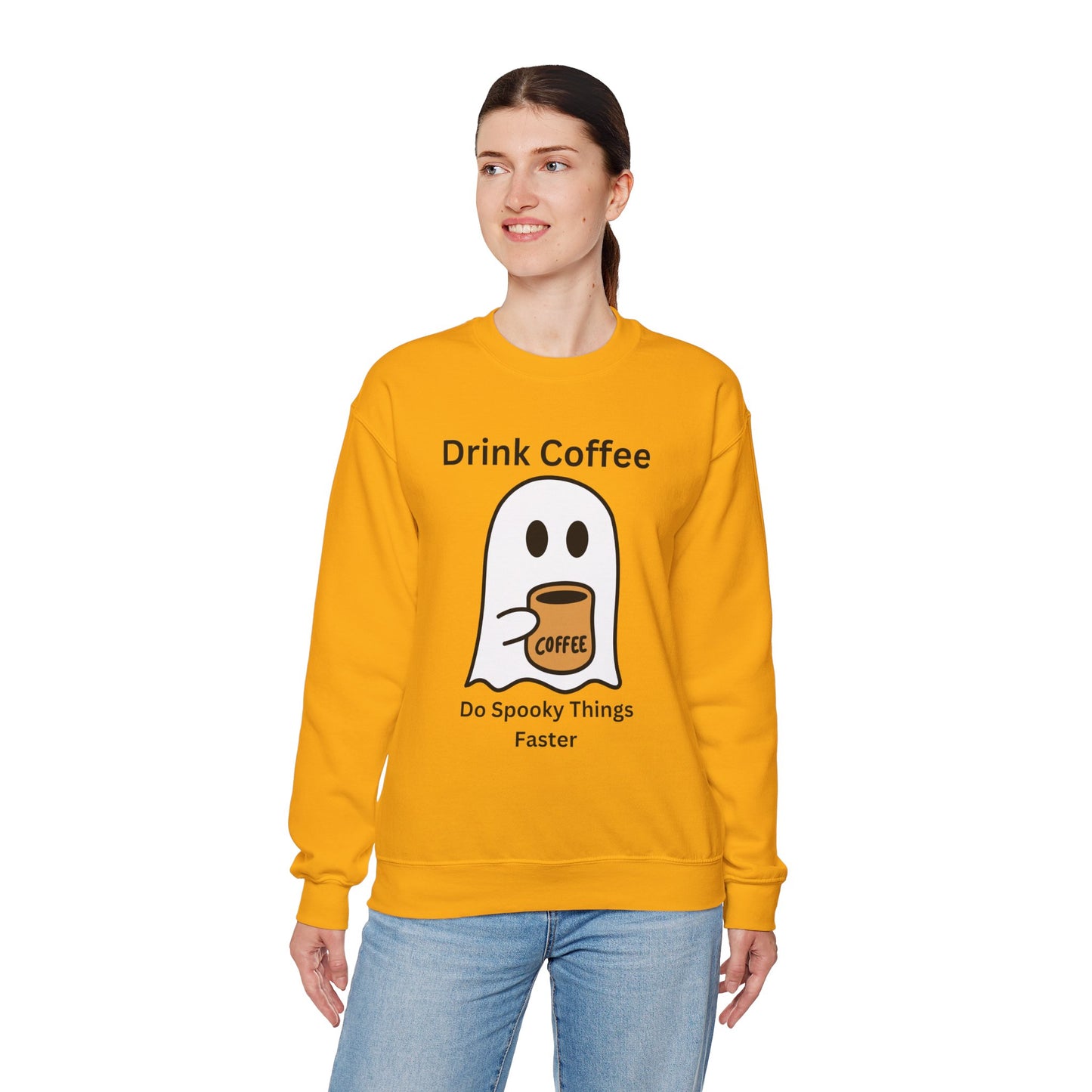 Boo Drink Coffee-Ghost-Sweatshirt