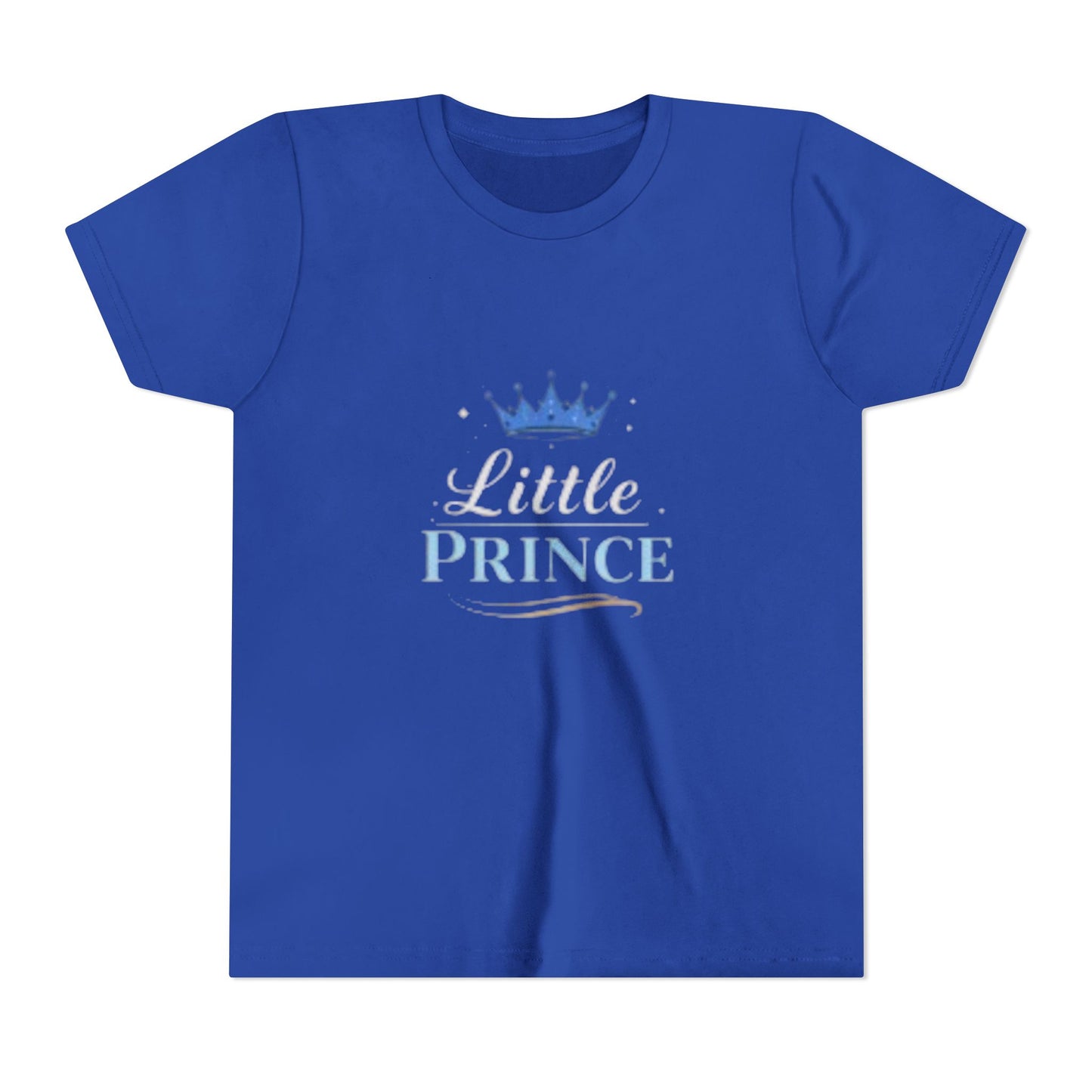 Little Prince Youth Tee (blue-beige letters) — Mother's Day Matching Tee