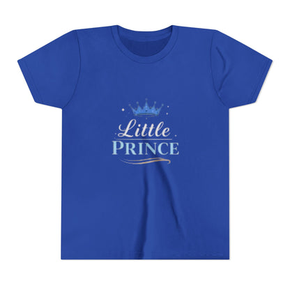 Little Prince Youth Tee (blue-beige letters) — Mother's Day Matching Tee