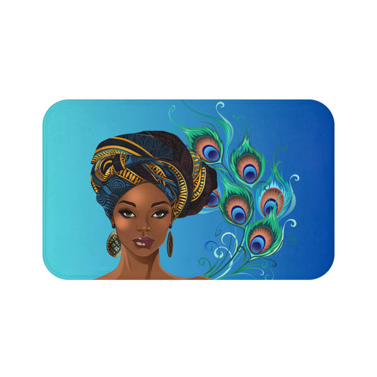 Queen Peacock Bath Mat