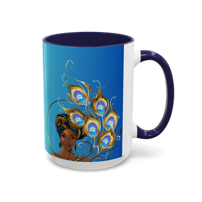 Queen Peacock Elegance Accent Coffee Mug
