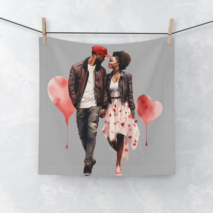 Two Hearts-Face Towel