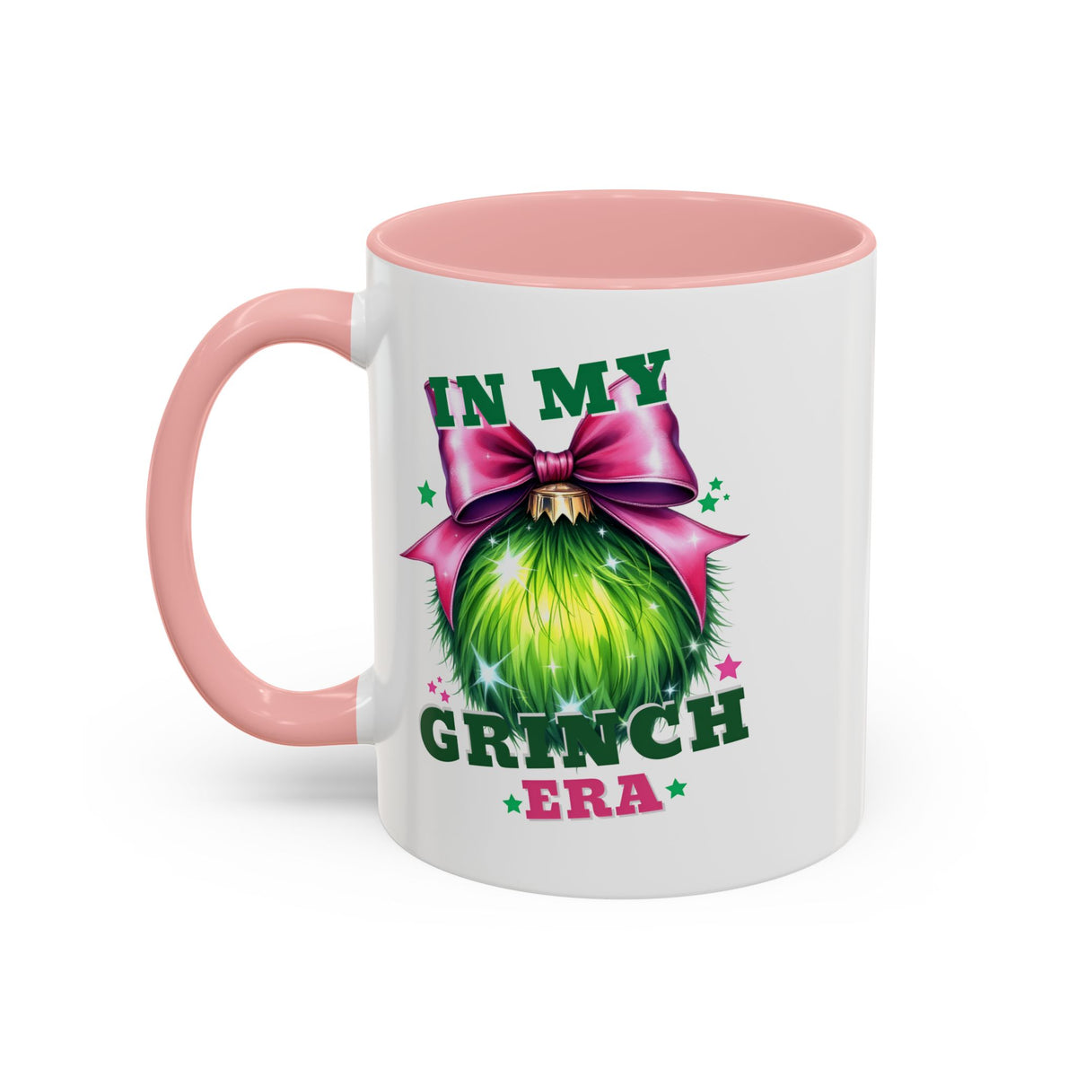 Grinch Era-Accent Coffee Mug (11, 15oz) (Pink)
