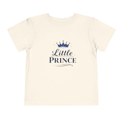 Little Prince Toddler Tee Shirt (Blue Letters) for Newborn Gifts, Baby Shower, Mother's Day