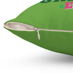 In My Grinch Era-Spun Polyester Square Pillow (Lt Green)