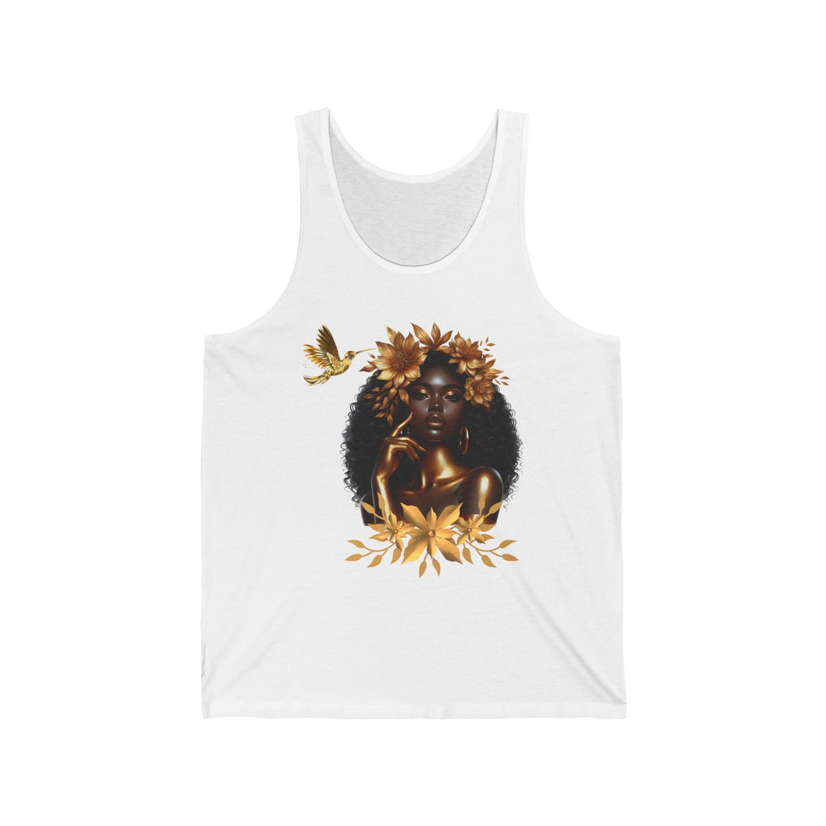 Queen Hummingbird Unisex Jersey Tank Top