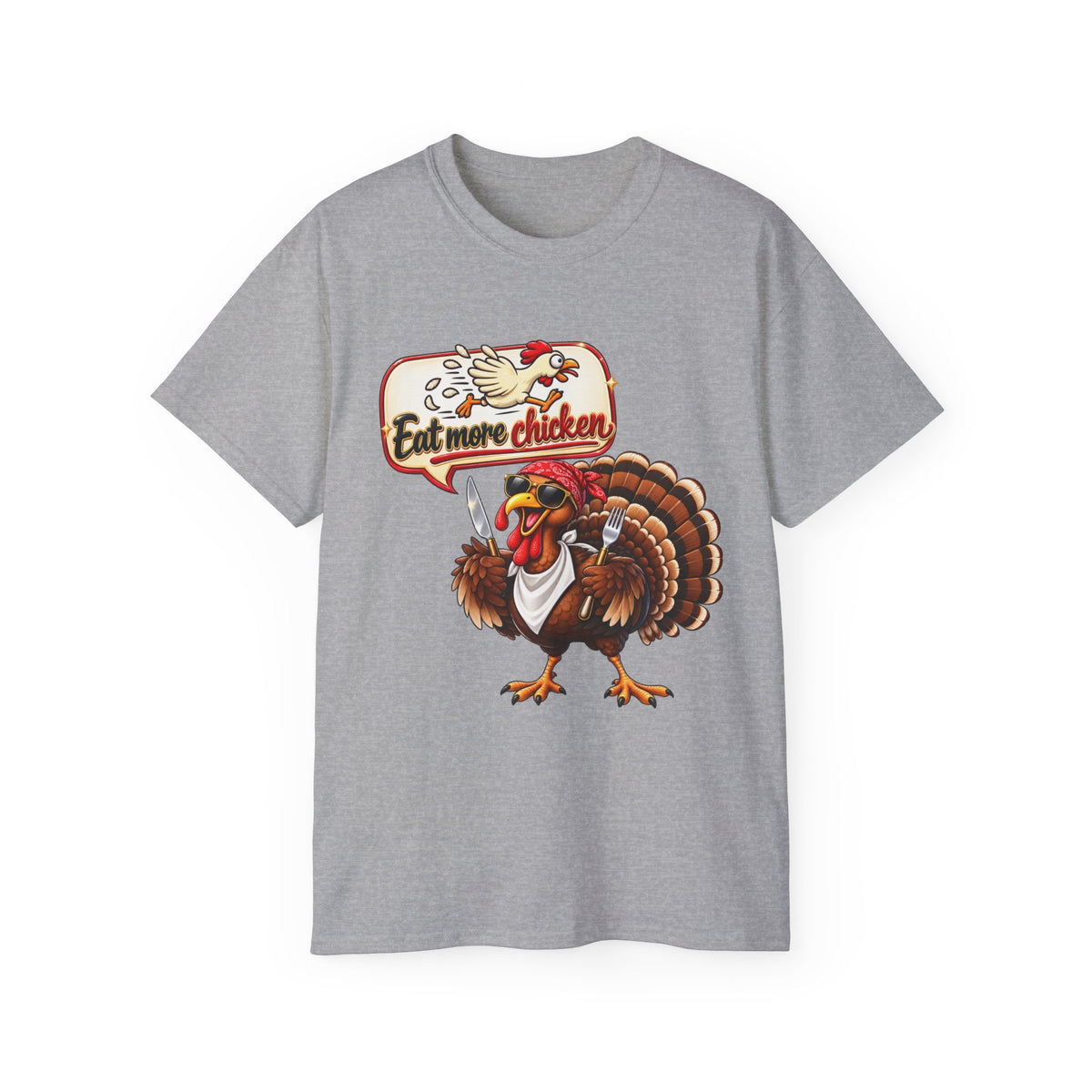 'Eat More Chicken' Thanksgiving Graphic Tee