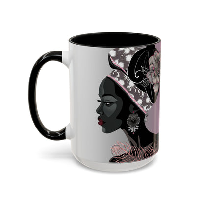 Queen Feather Accent Coffee Mug - 11oz & 15oz