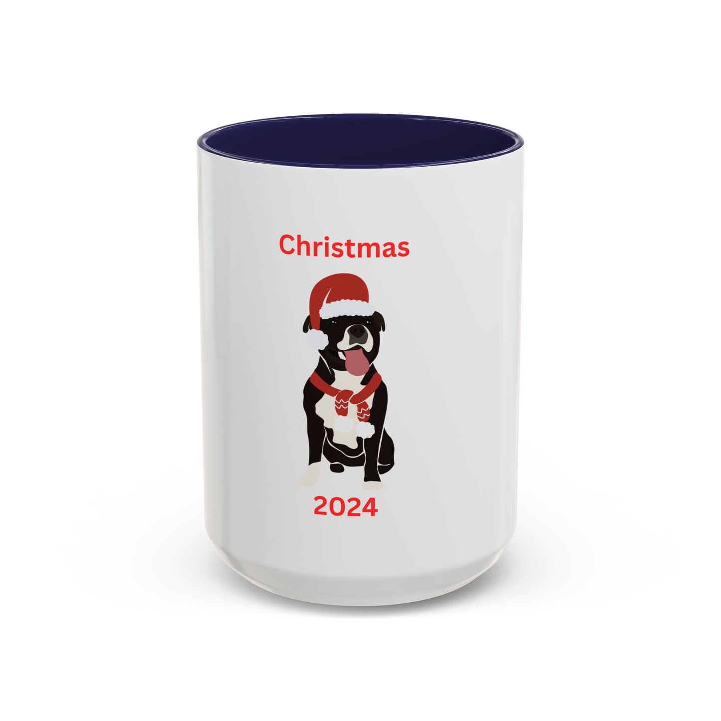 Black Dog Stocking Red Scarf