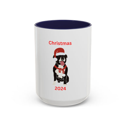 Black Dog Stocking Red Scarf