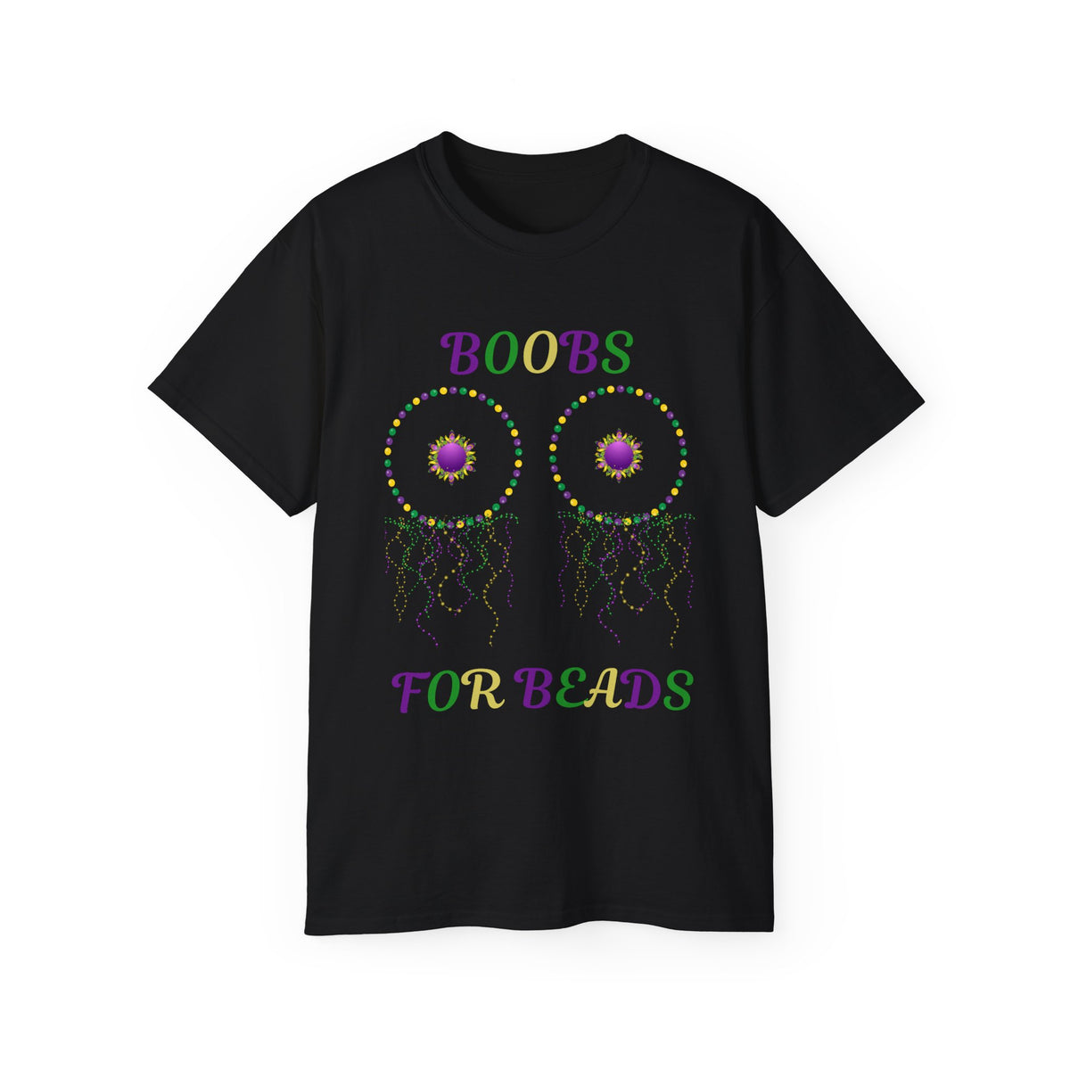 Boobs for Beads Tee-1