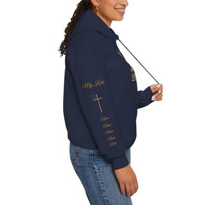 Fatherhood Kingdom Work Hoodie — Gold Crown Dad Hoodie, Proud Dad Gift