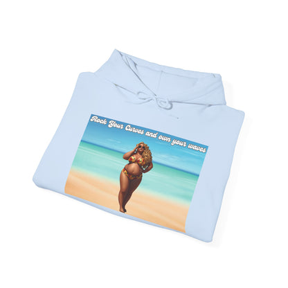 Rock Your Curves and Own Your Waves Hooded Sweatshirt