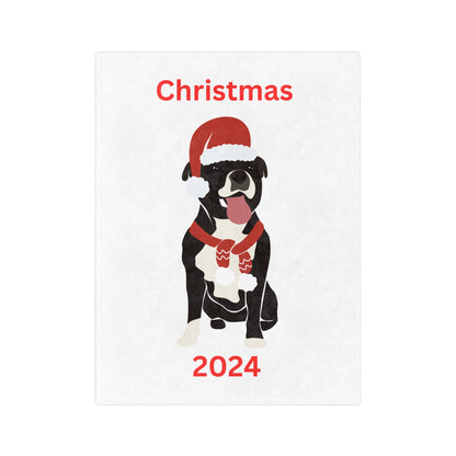 Blk Dog Red Stocking Scarf