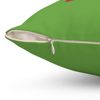 Forget About The Cookies. I Want Wine Spun Polyester Square Pillow (Lt Green)