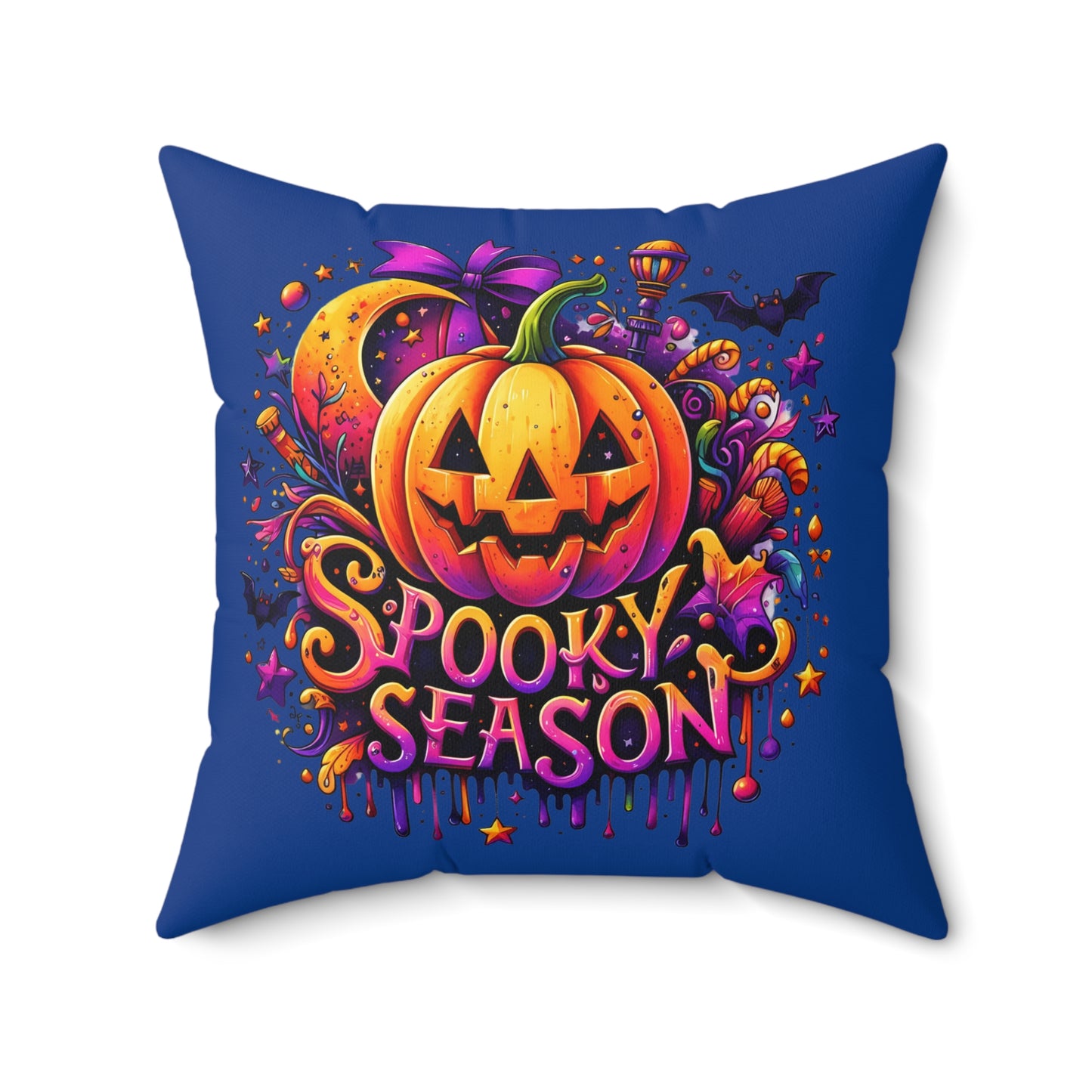 Spooky Season Pumpkins-Dark Blue