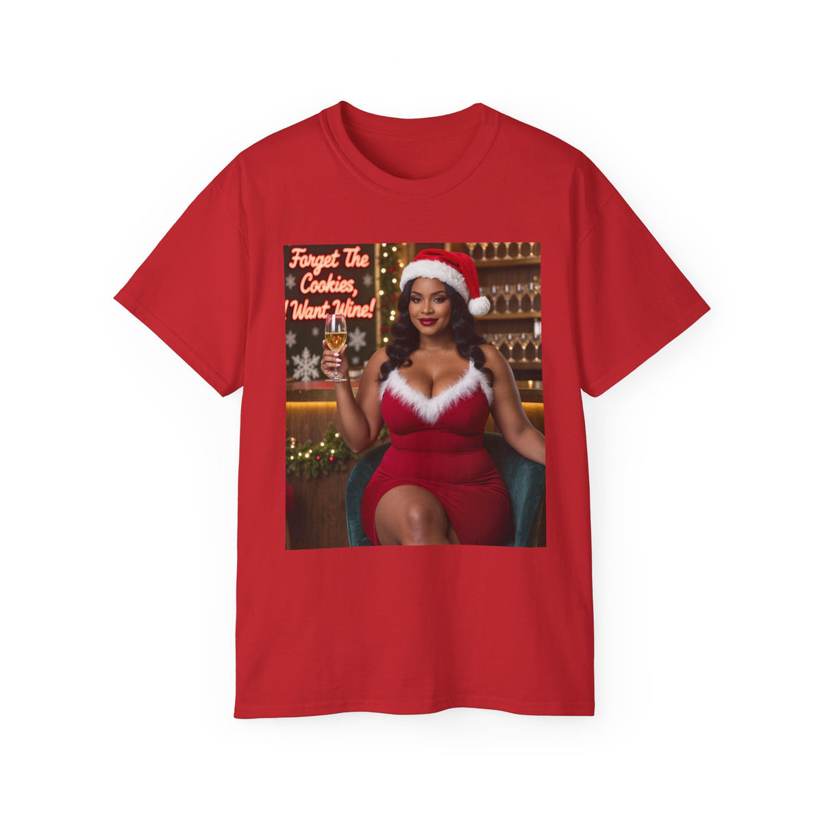 Ms Claus wine Tee 4