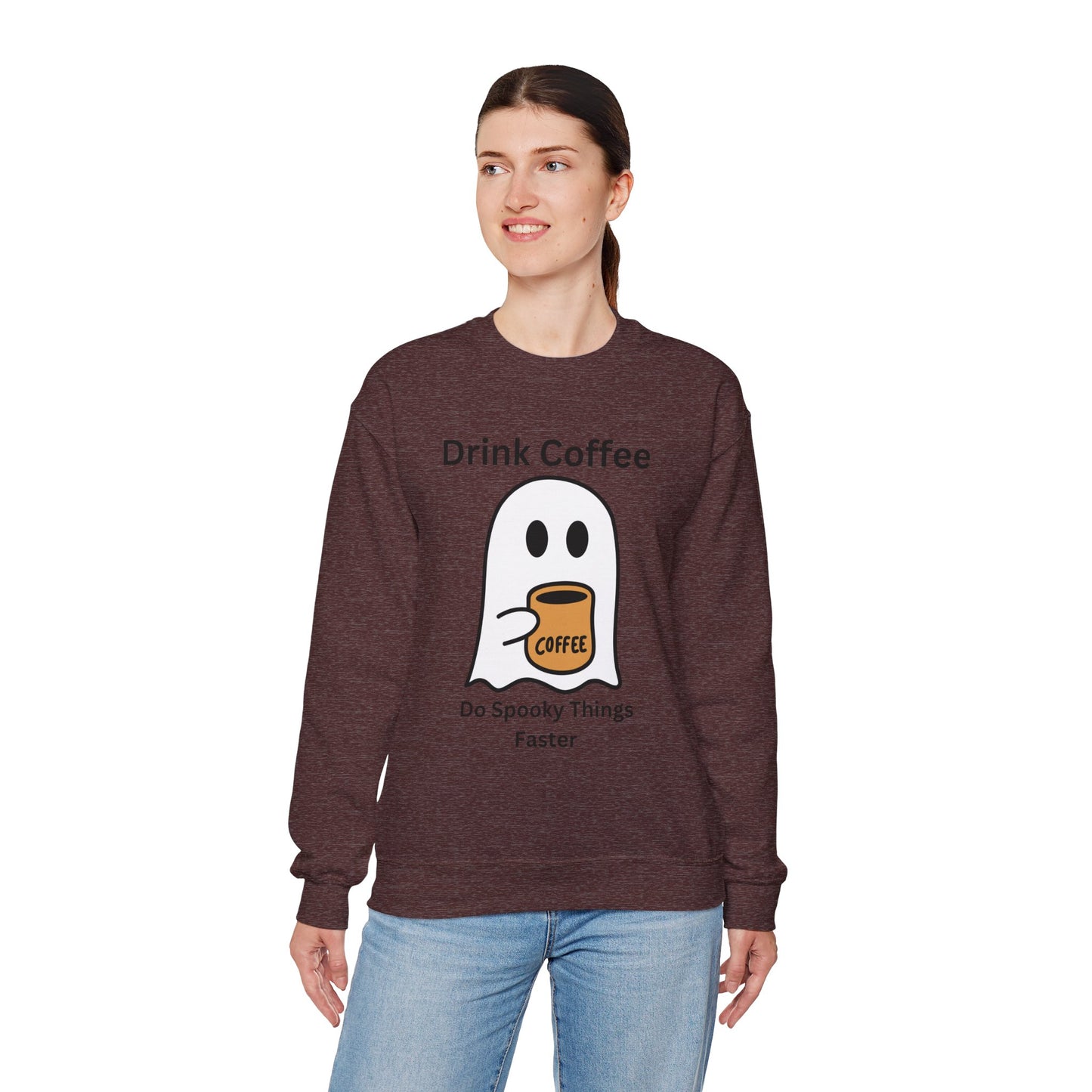 Boo Drink Coffee-Ghost-Sweatshirt