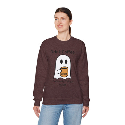 Boo Drink Coffee-Ghost-Sweatshirt