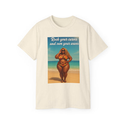 Embrace Your Curves And Rock Your Waves, Body Positivity T-Shirt