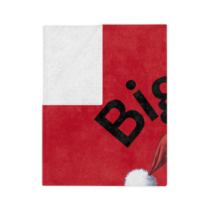 Big Nick Energy Velveteen Microfiber Blanket (Red)