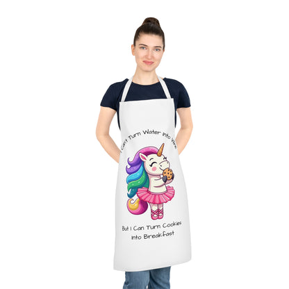Cookies Into Breakfast-Adult Apron (AOP) (White)