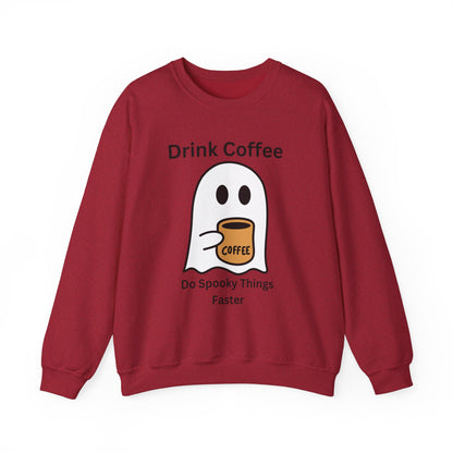 Boo Drink Coffee-Ghost-Sweatshirt