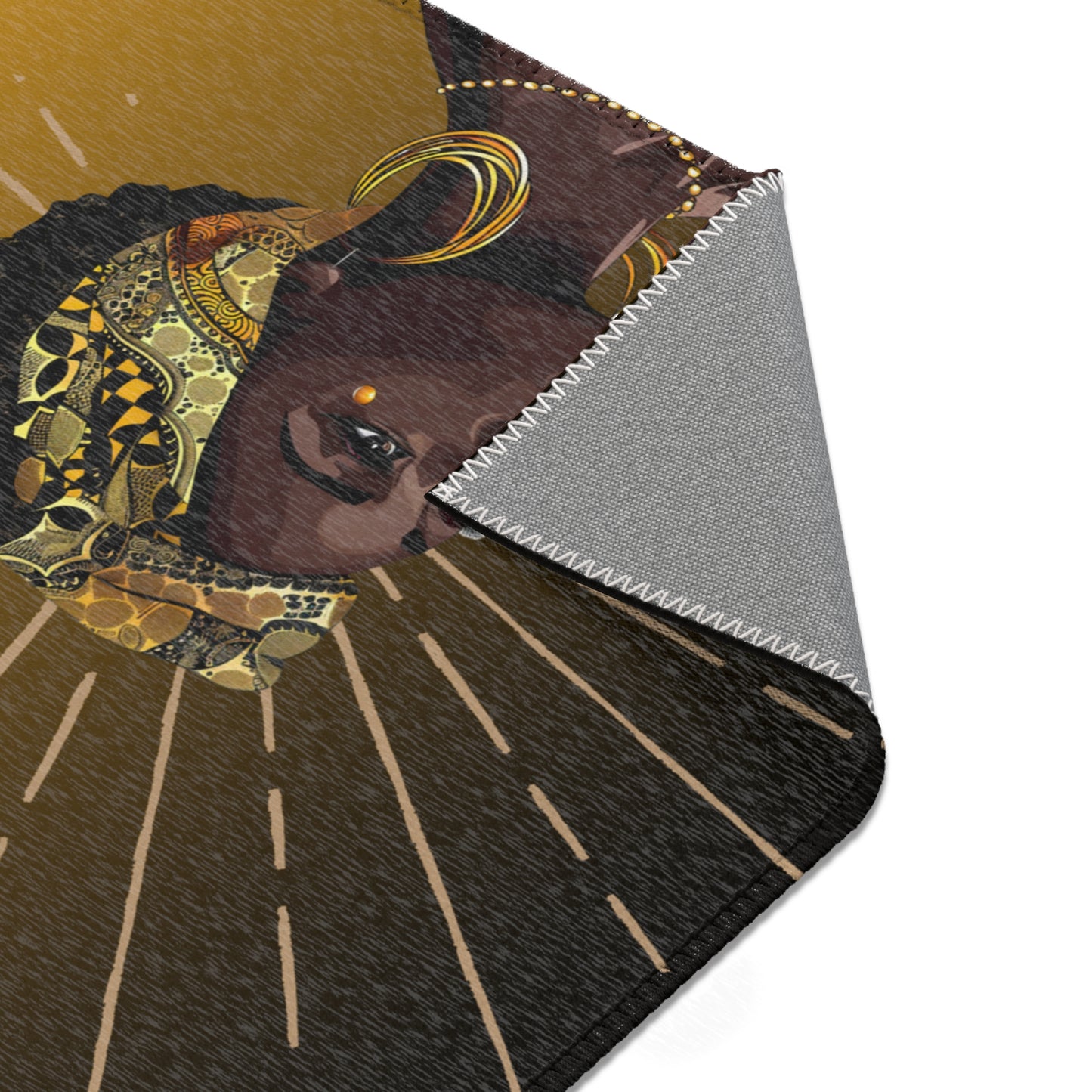 Queen Star Area Rug - Bohemian Decor for Living Room & Bedroom