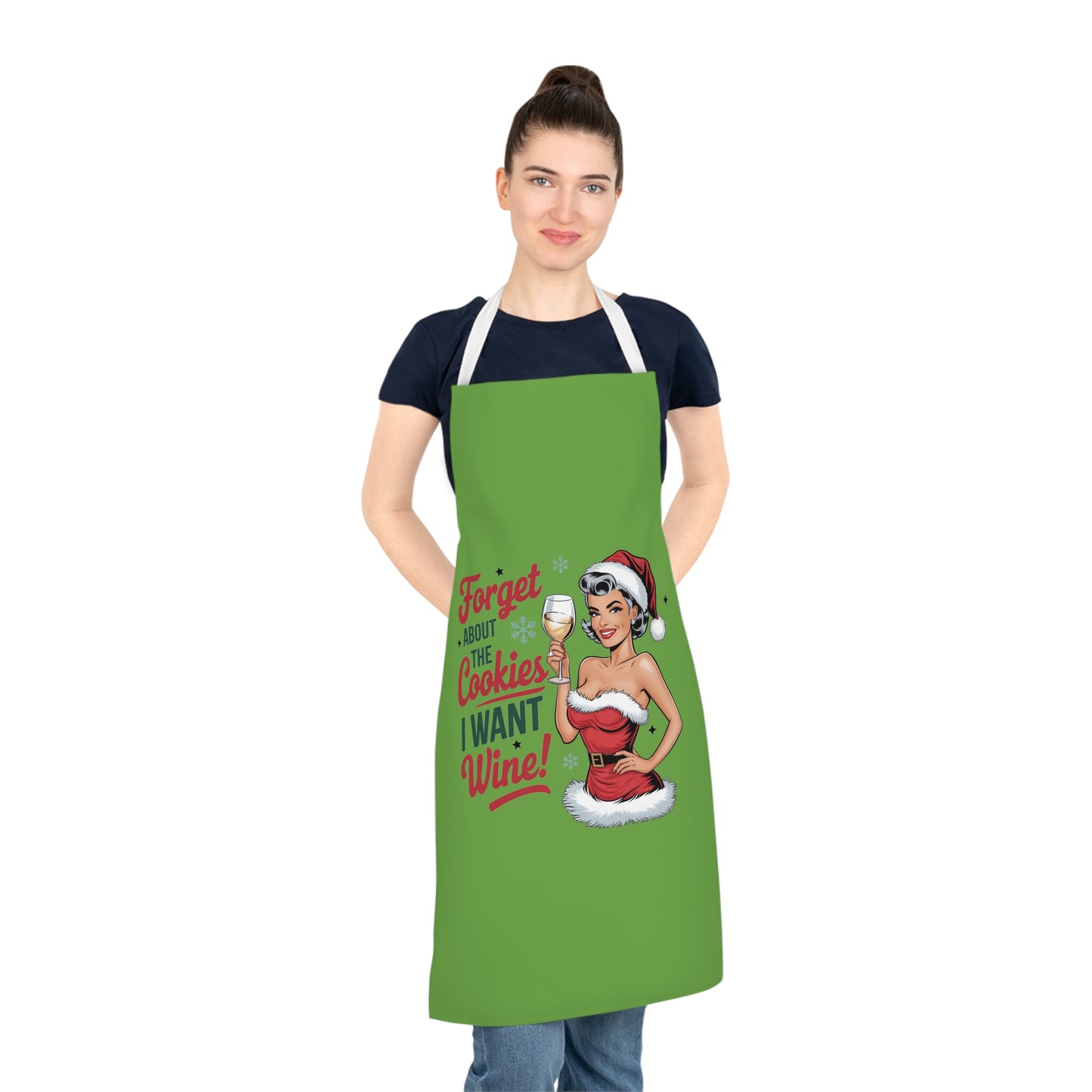 Forget About The Cookies-Adult Apron (AOP) (Green)