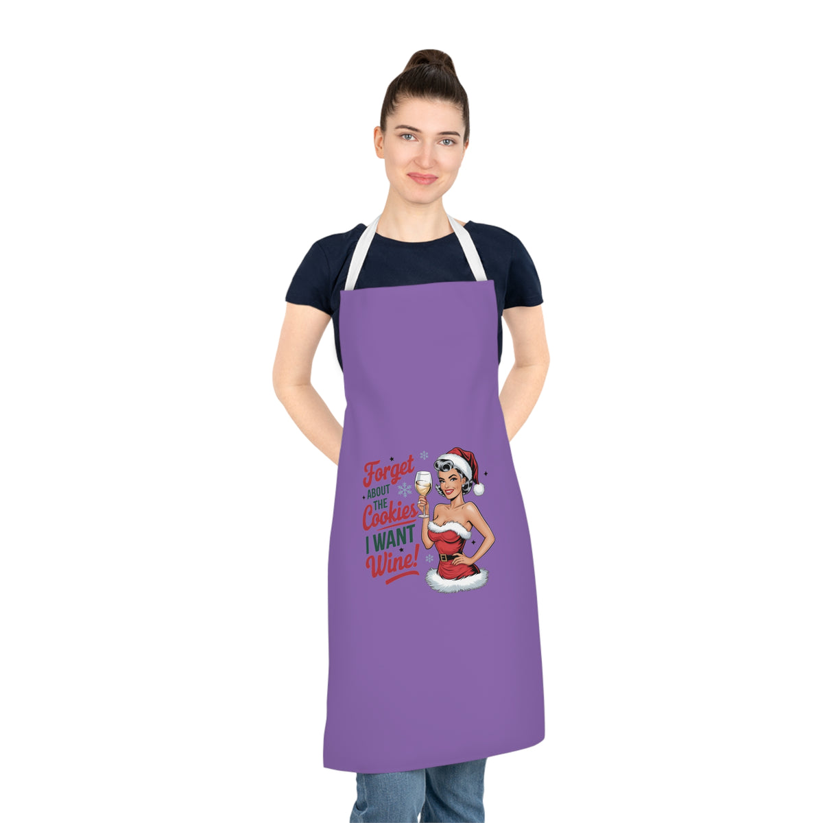 Forget About The Cookies-Adult Apron (AOP) (Lt Purple)