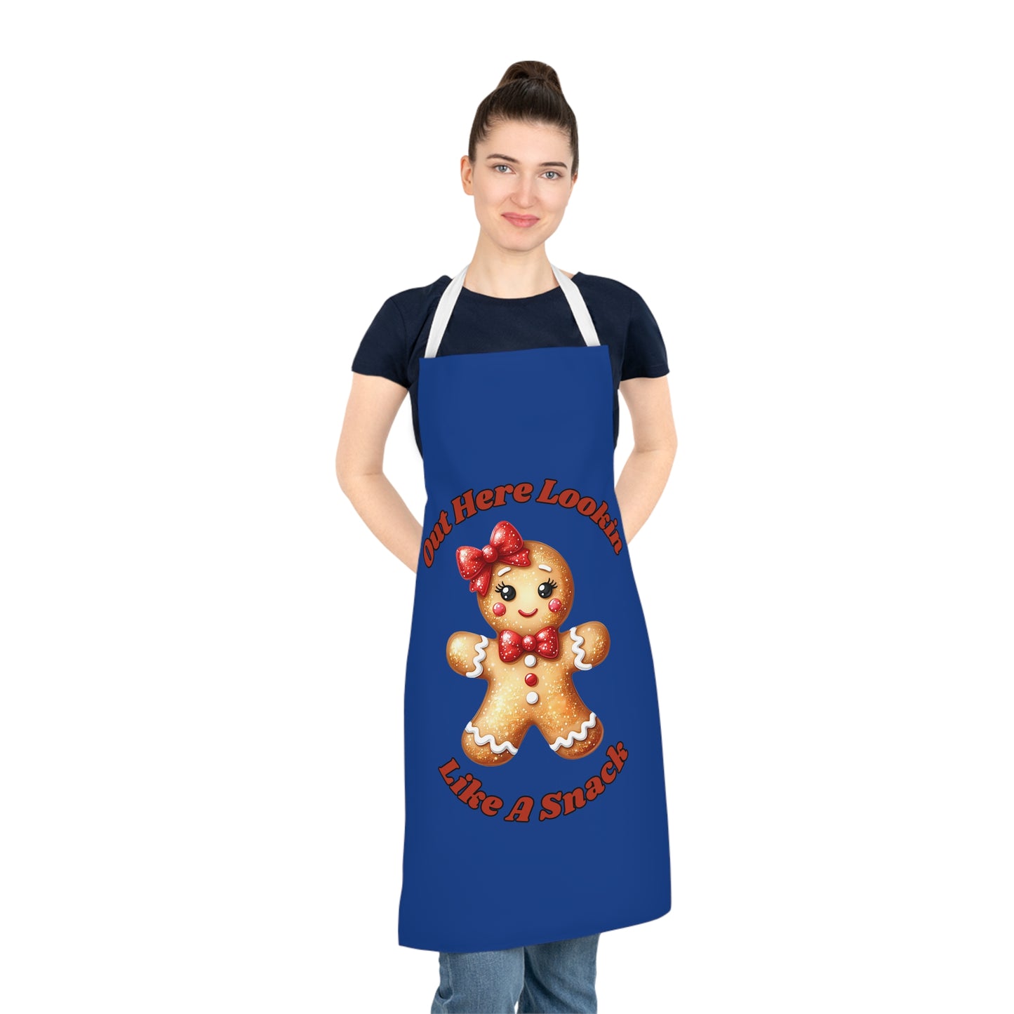 Lookin Like A Snack 2-Adult Apron (AOP) (Dk Blue)
