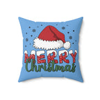 Merry Christmas Santa Hat-Light Blue