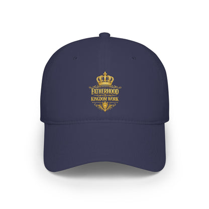 Fatherhood Crown Baseball Cap — "Fatherhood: Kingdom Work" Embroidered Dad Hat