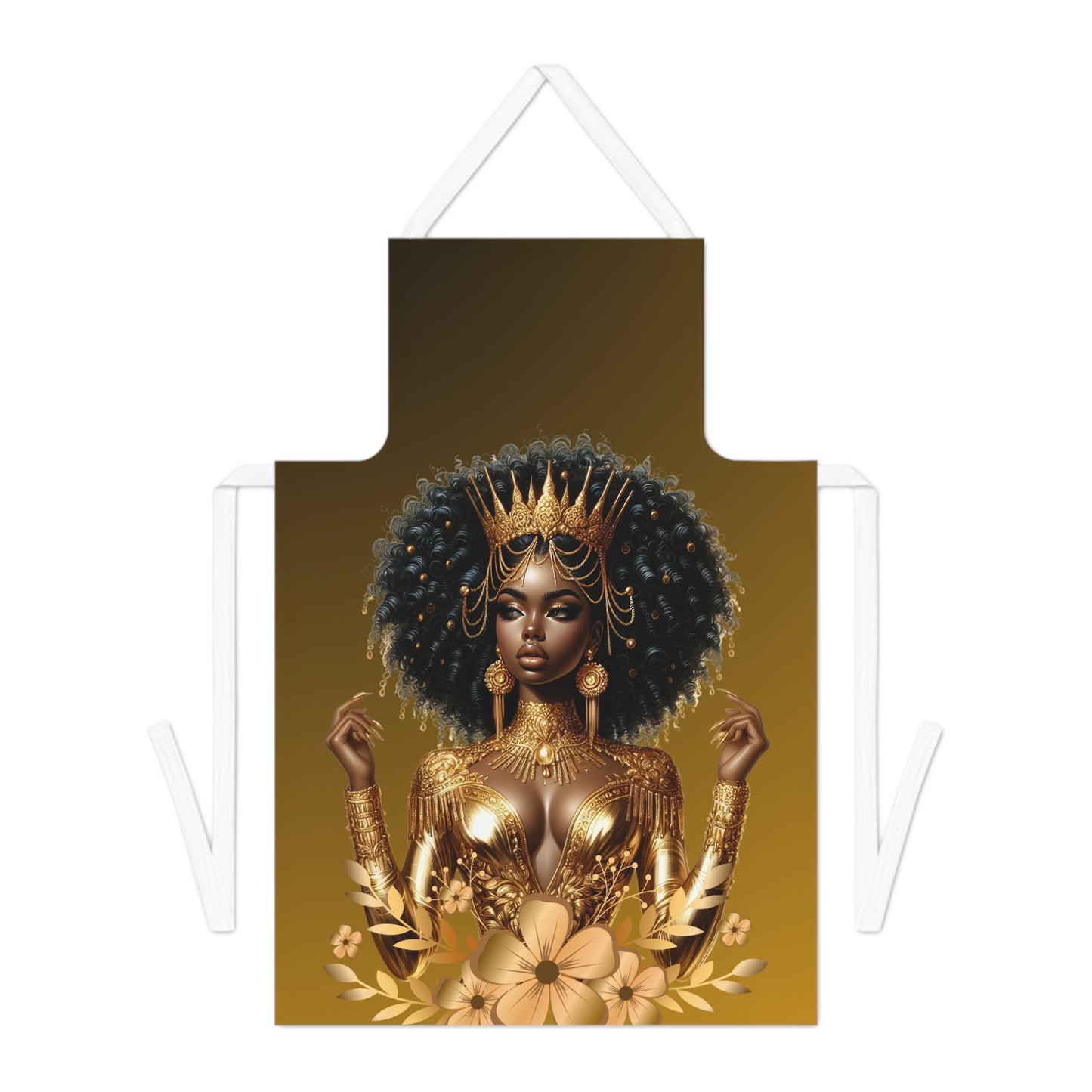 Golden Goddess Adult Apron (AOP)