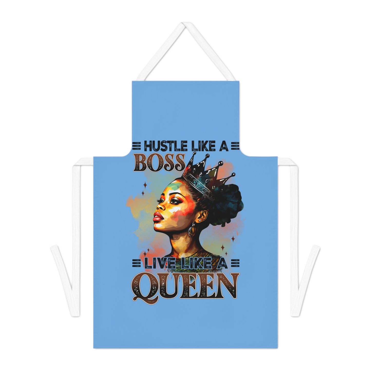 Hustle Queen-Adult Apron (AOP)