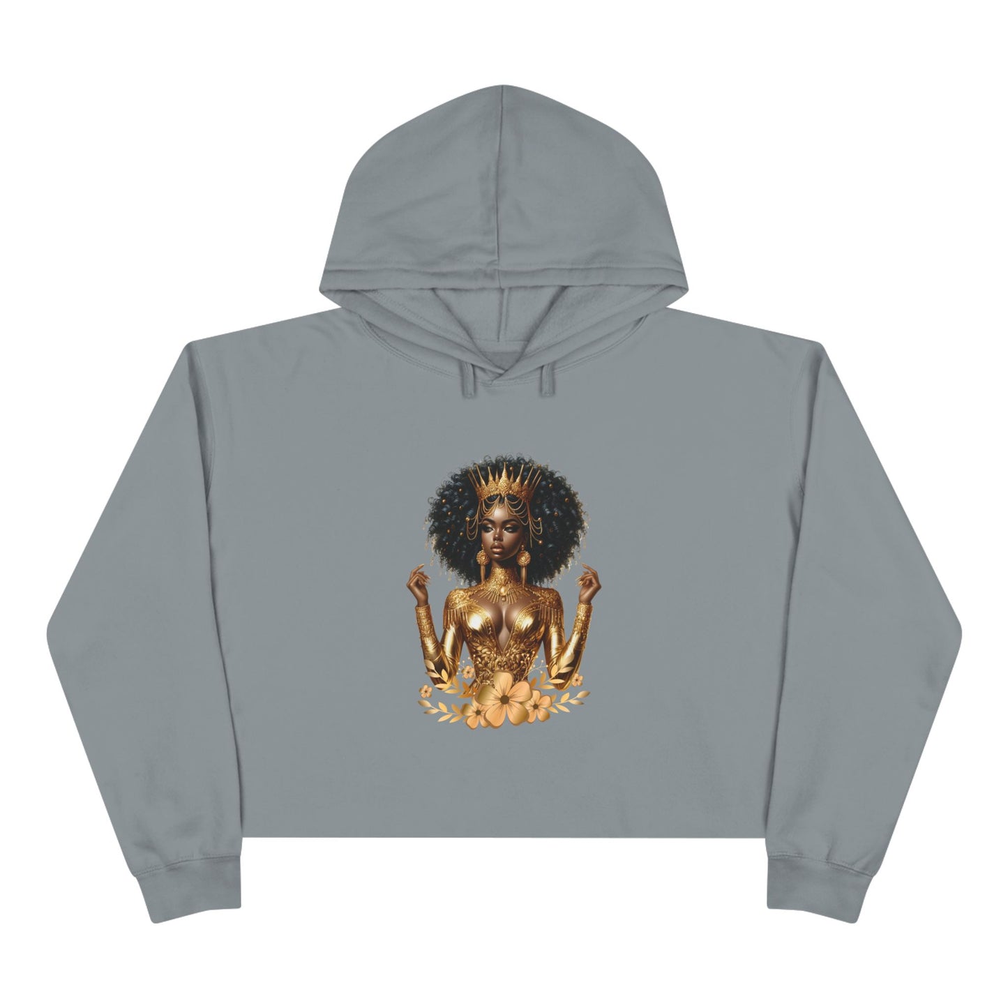 Golden Goddess Crop Hoodie