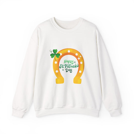 Happy St. Patrick's Day Horseshoe Sweatshirt