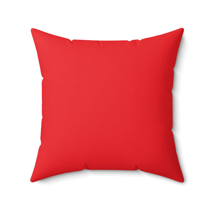 They Not Like Us 4- (Red) Spun Polyester Square Pillow