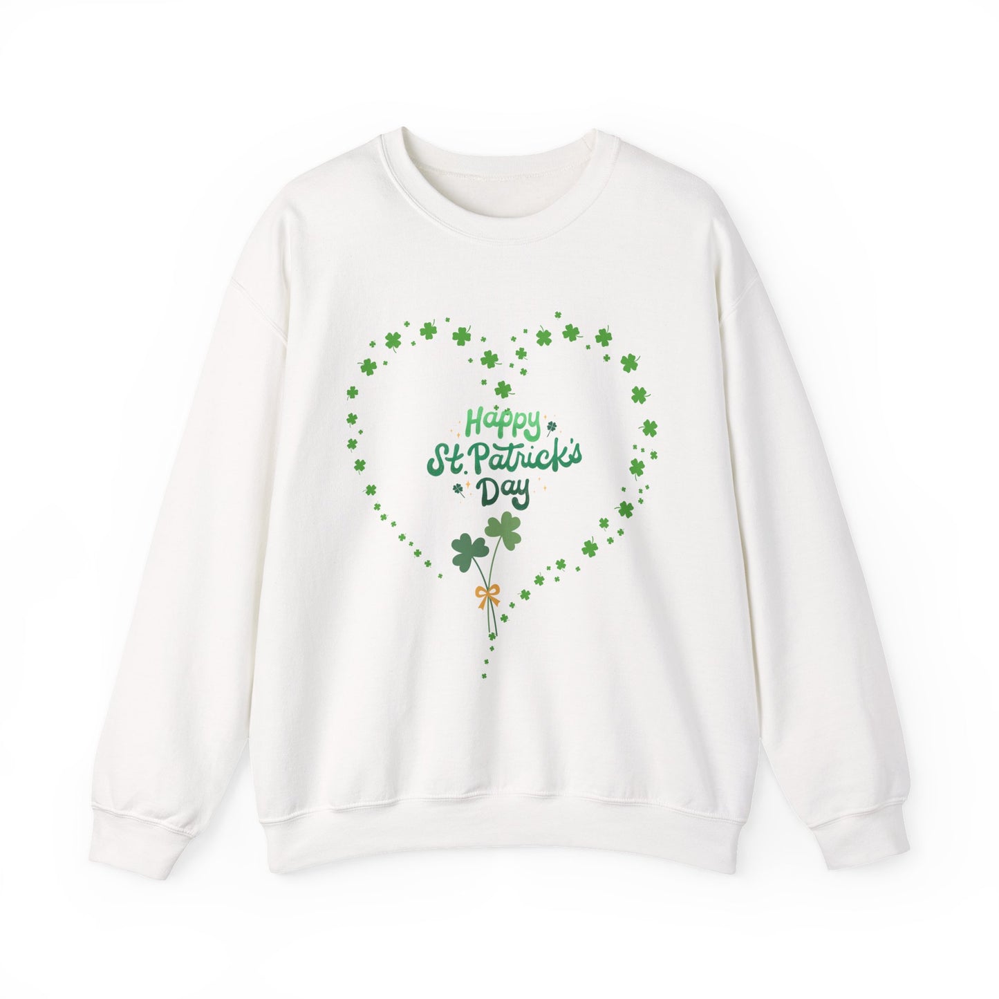 Happy St. Patrick's Day Shamrock Heart Sweatshirt