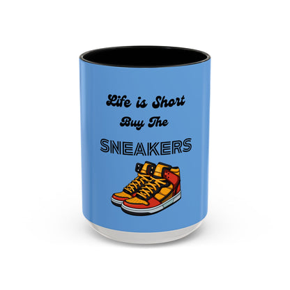 Sneaker Head Accent Coffee Mug