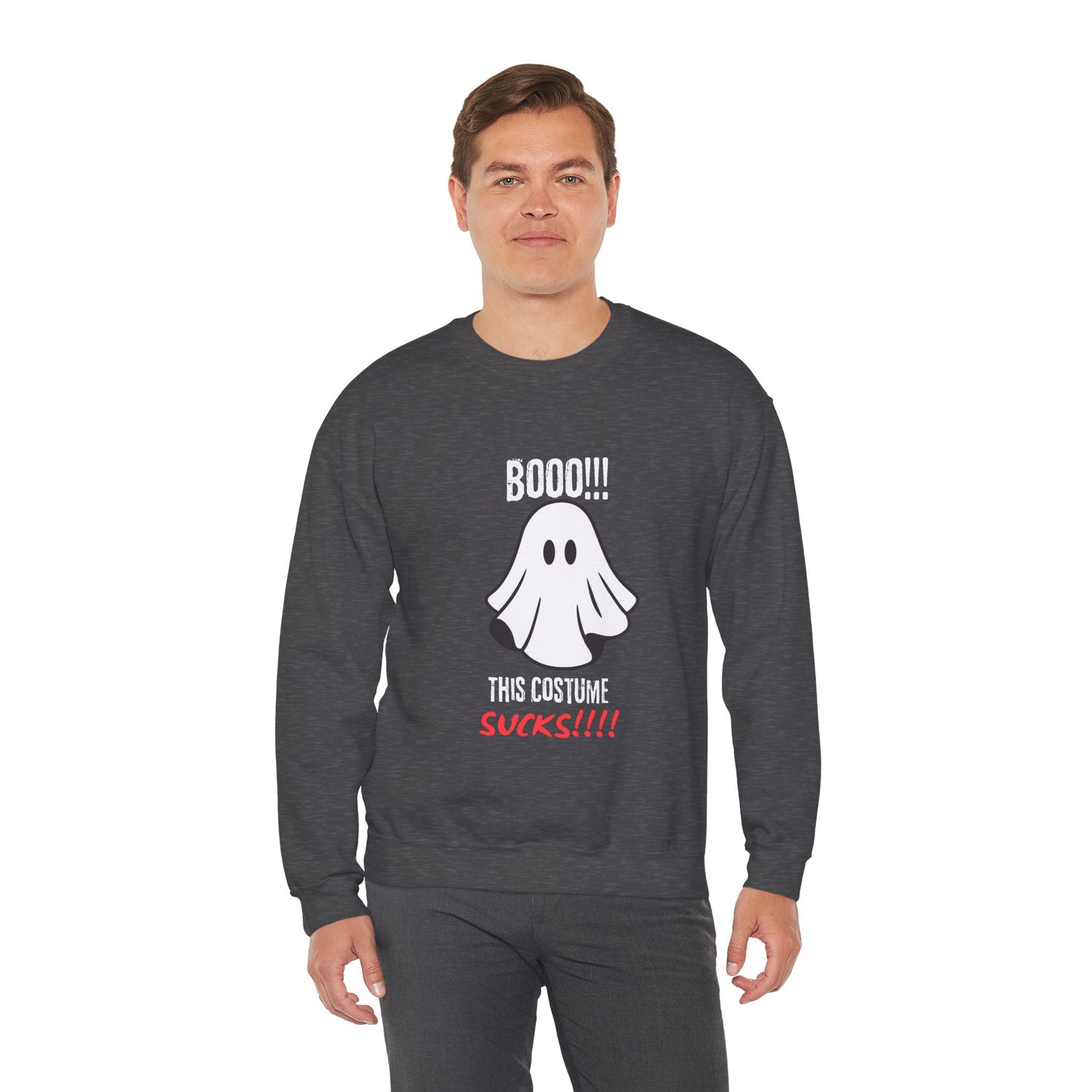 Boo Costume Sucks-Black-Sweatshirt