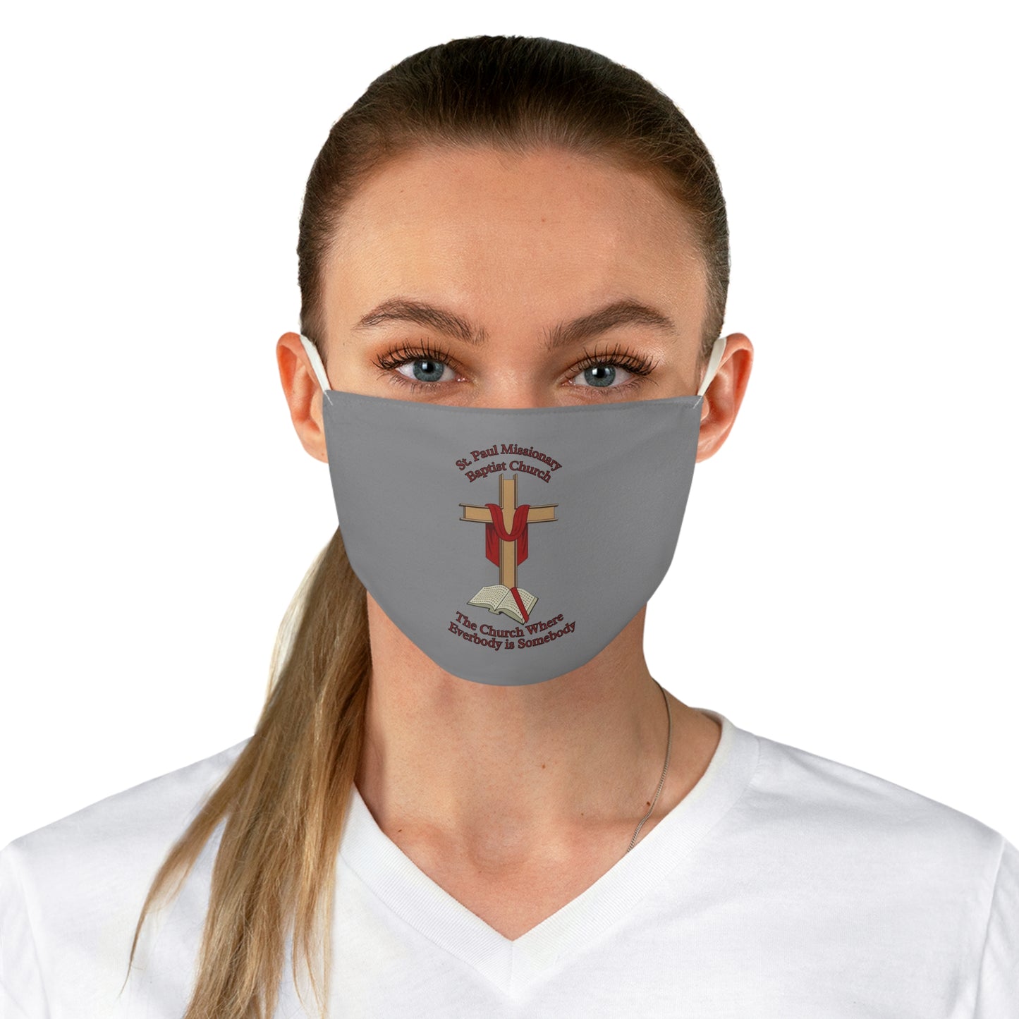 St. Paul Missionary Baptist Church Face Mask — Grey