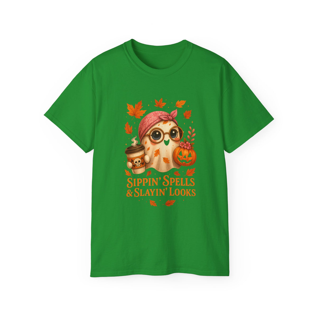 Sippin Spells and Slayin looks Halloween Tee